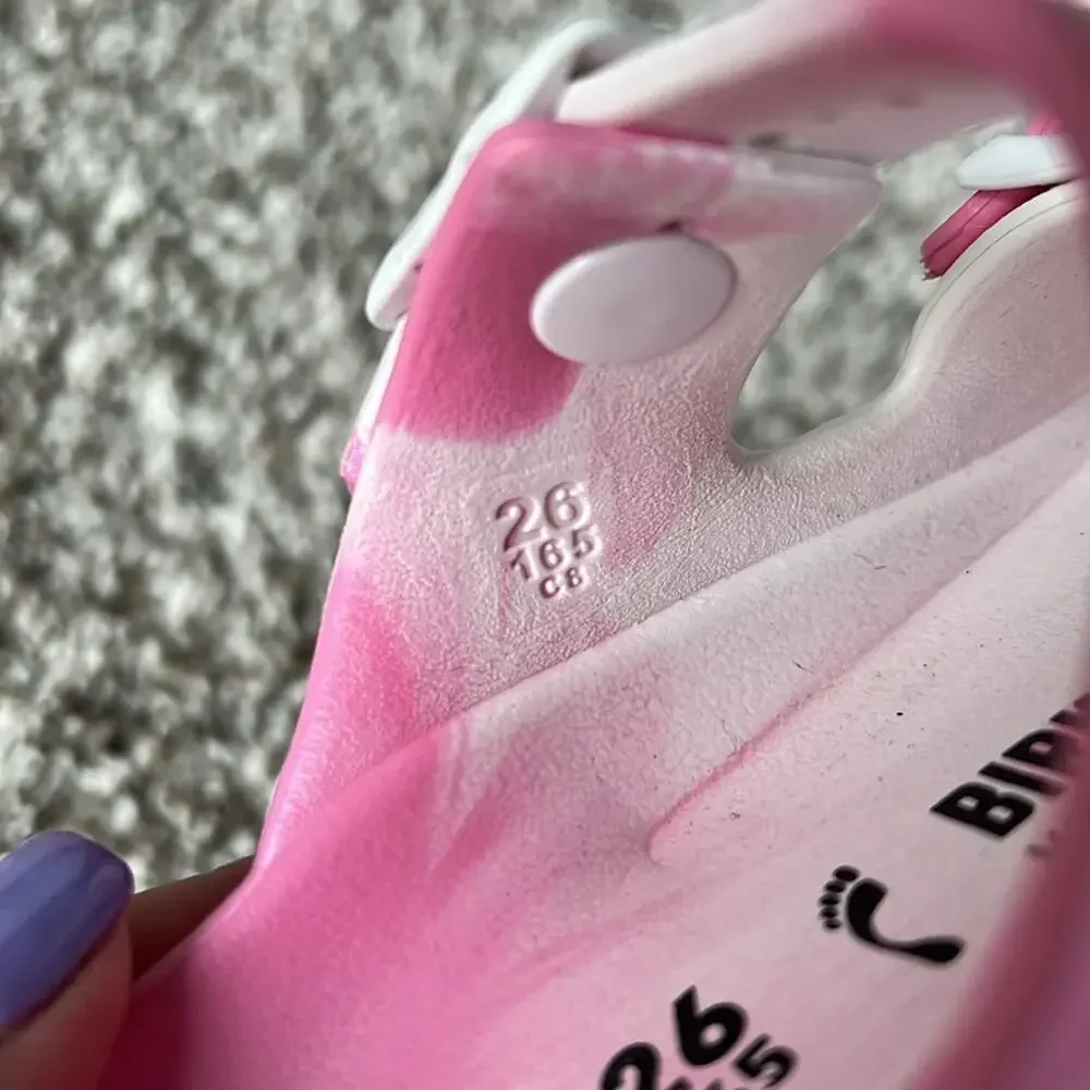 Birkenstock Kids Arizona EVA Sandals in Multi Pink White Tie Dye